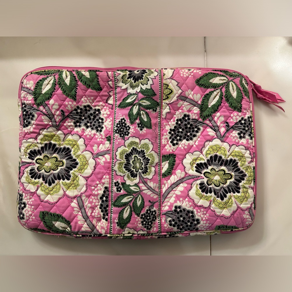 Vera Bradley Pink Priscilla Laptop Sleeve Case